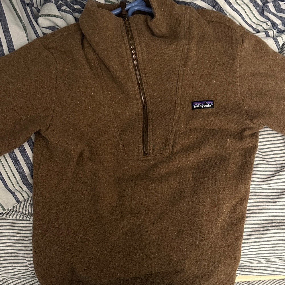 Patagonia Brown Quarter-Zip Sweater